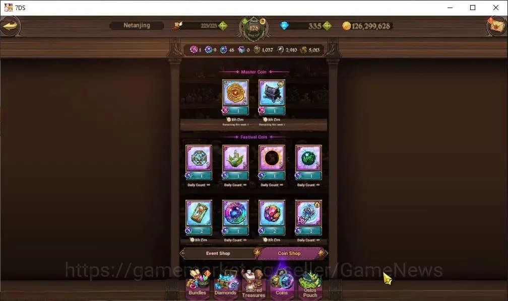 The Seven Deadly Sins: Grand Cross Accounts Asia|7,3M CC|335Dm+100 LS|7 LR+12 UR+Many Collab|C image 17