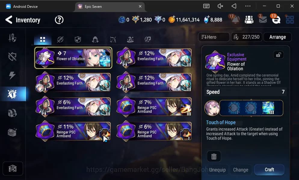 Epic Seven Accounts ASIA VERIF|9 ML(BArunka,LOT Scales,DK Sharun,Etc)+ image 10