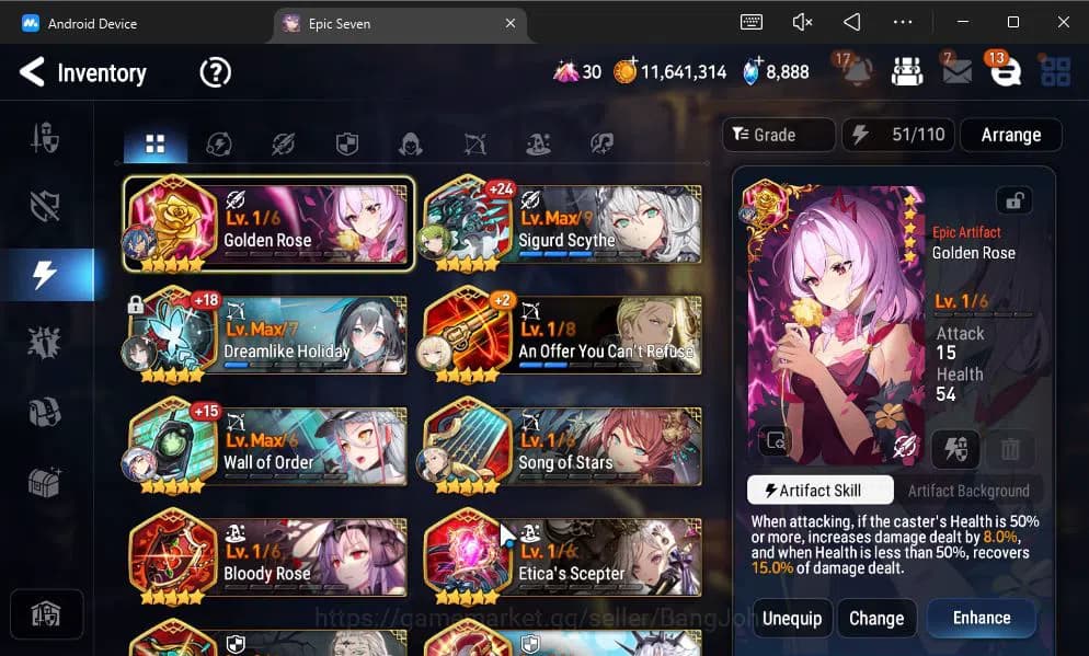 Epic Seven Accounts ASIA VERIF|9 ML(BArunka,LOT Scales,DK Sharun,Etc)+ image 11