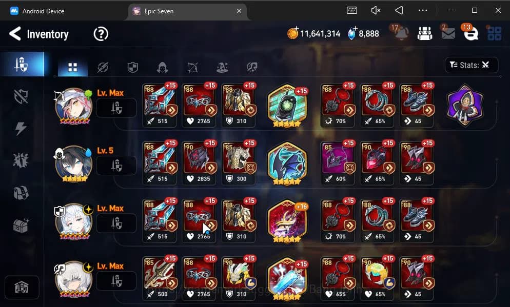 Epic Seven Accounts ASIA VERIF|9 ML(BArunka,LOT Scales,DK Sharun,Etc)+ image 13