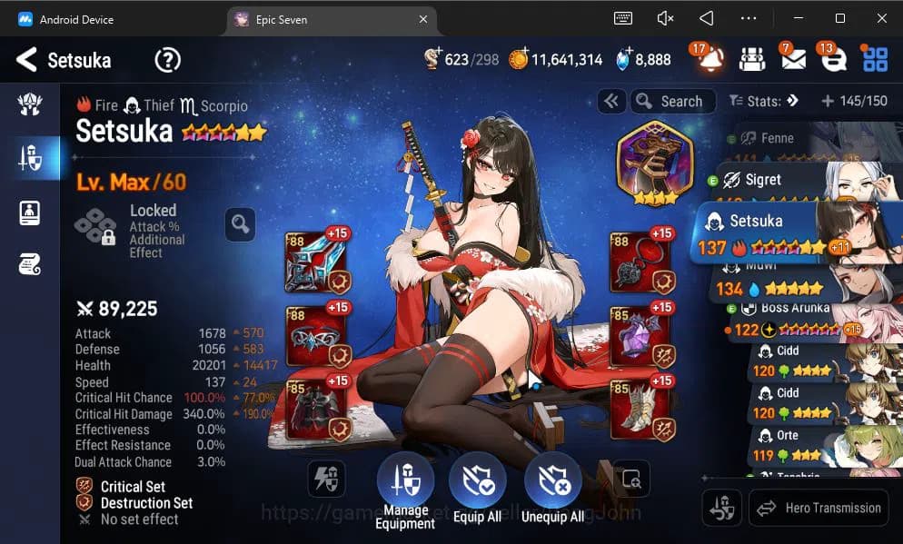 Epic Seven Accounts ASIA VERIF|9 ML(BArunka,LOT Scales,DK Sharun,Etc)+ image 3