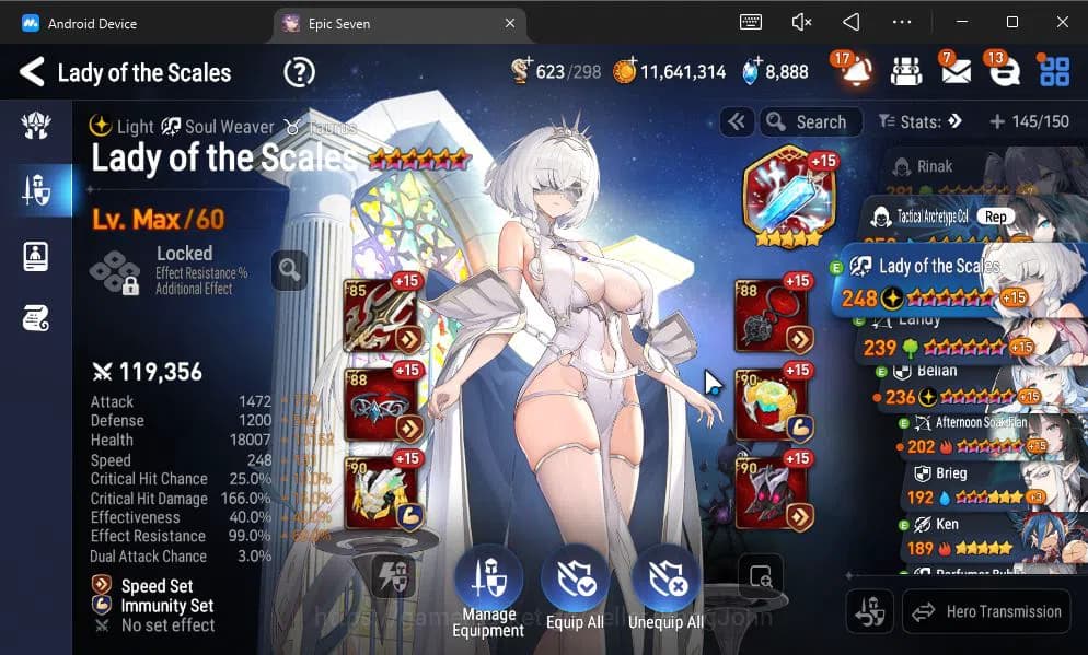 Epic Seven Accounts ASIA VERIF|9 ML(BArunka,LOT Scales,DK Sharun,Etc)+ image 5