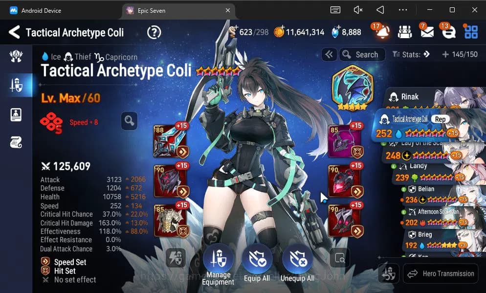 Epic Seven Accounts ASIA VERIF|9 ML(BArunka,LOT Scales,DK Sharun,Etc)+ image 6