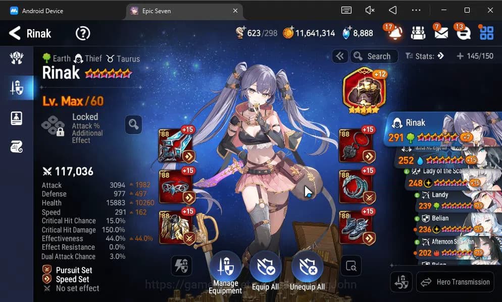 Epic Seven Accounts ASIA VERIF|9 ML(BArunka,LOT Scales,DK Sharun,Etc)+ image 7