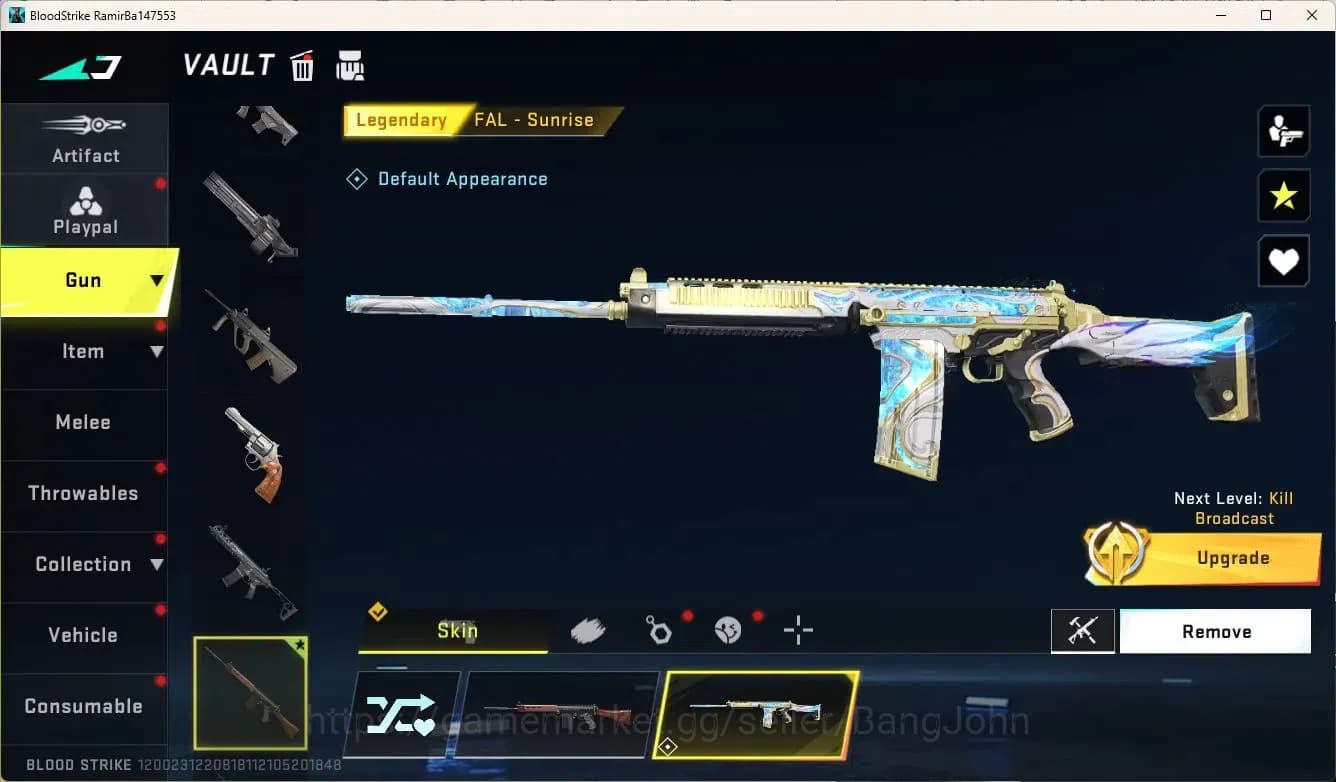 Blood Strike Accounts ASIA | 2 LEGENDARY GUNS: M4A1 Venom, FAL Sunrise | image 4