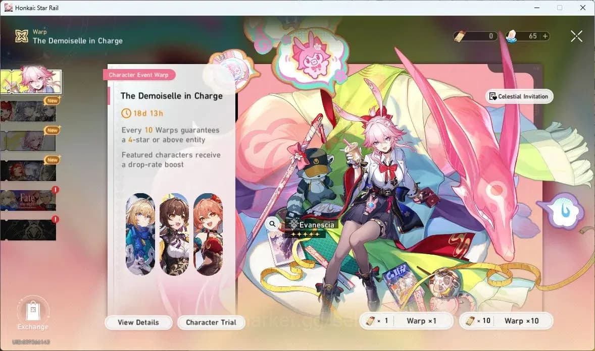 Honkai Star Rail Accounts ASIA | TL 64 | 9 LIMIT | SILVER WOLF | YAO GUANG | image 14