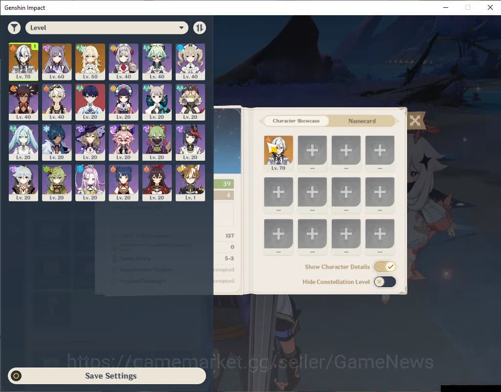Genshin Impact Accounts ASIA|AR 39|1 Limited+20(*4Character)|Arlecchino|Mc image 1