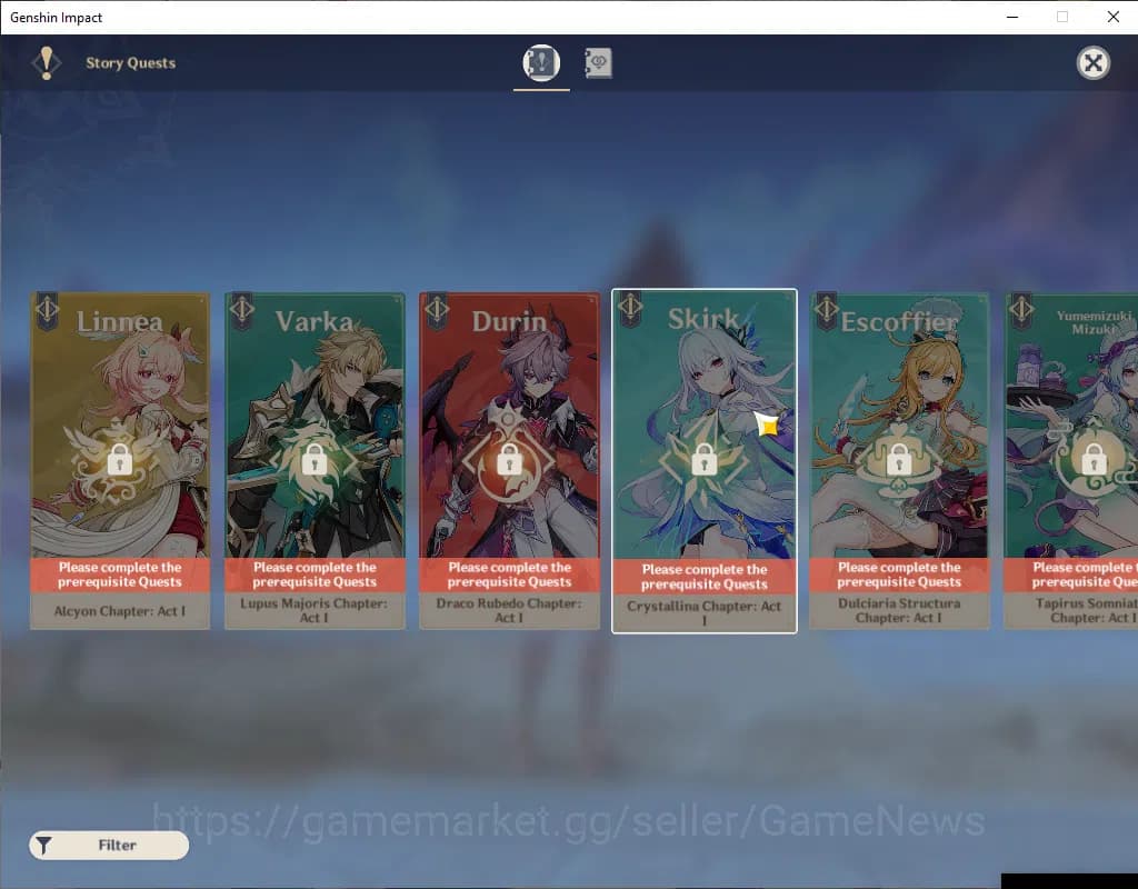 Genshin Impact Accounts ASIA|AR 39|1 Limited+20(*4Character)|Arlecchino|Mc image 11