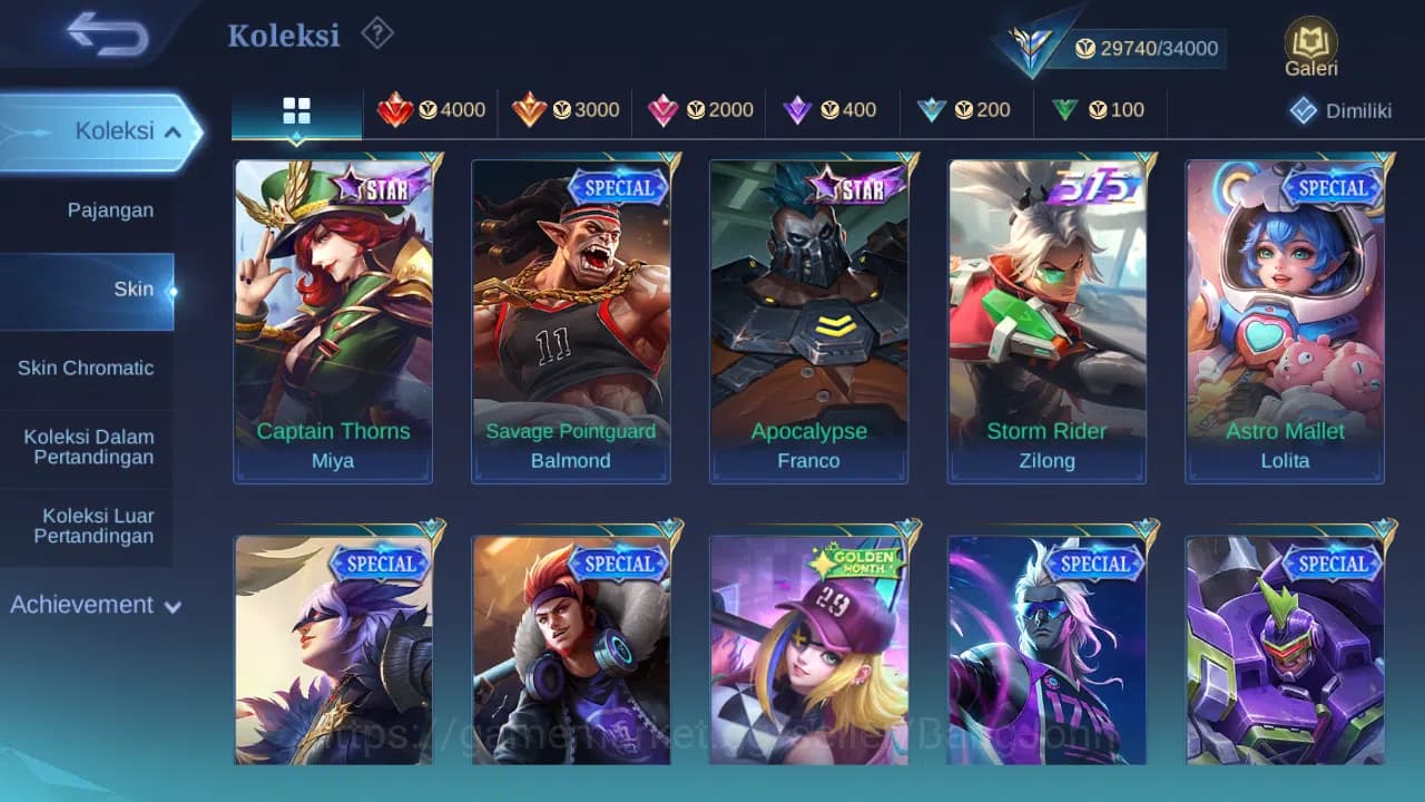 Mobile Legends: Bang Bang Accounts GLOBAL Hero 95 Skin 150 Lightborn Granger Tigreal image 1