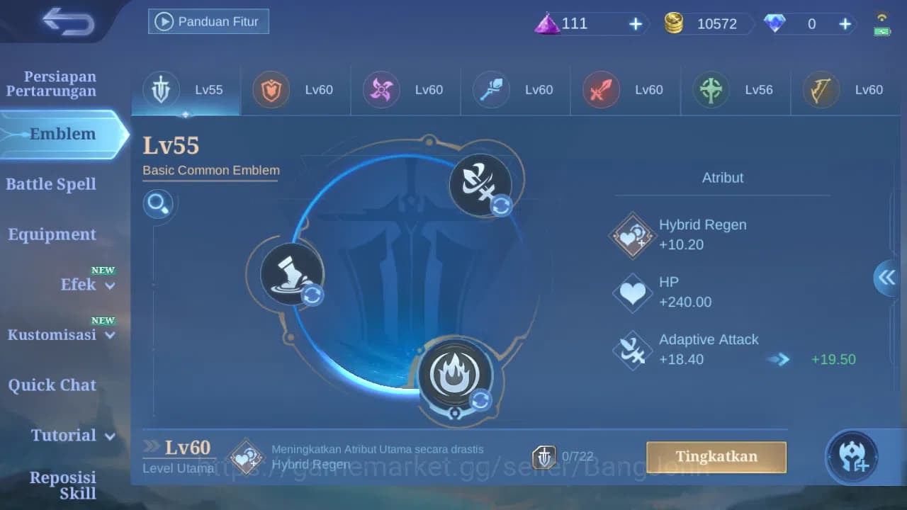 Mobile Legends: Bang Bang Accounts GLOBAL Hero 95 Skin 150 Lightborn Granger Tigreal image 10