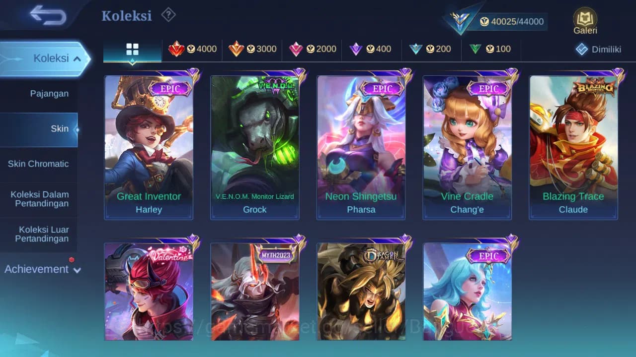 Mobile Legends: Bang Bang Accounts GLOBAL Hero 132 Skin 197 CC Nata | Dtamer Masha | image 4