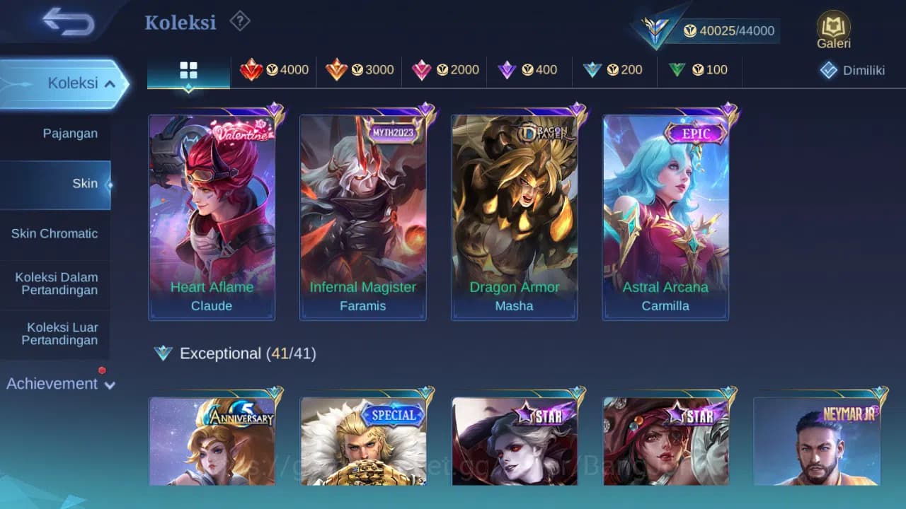 Mobile Legends: Bang Bang Accounts GLOBAL Hero 132 Skin 197 CC Nata | Dtamer Masha | image 5