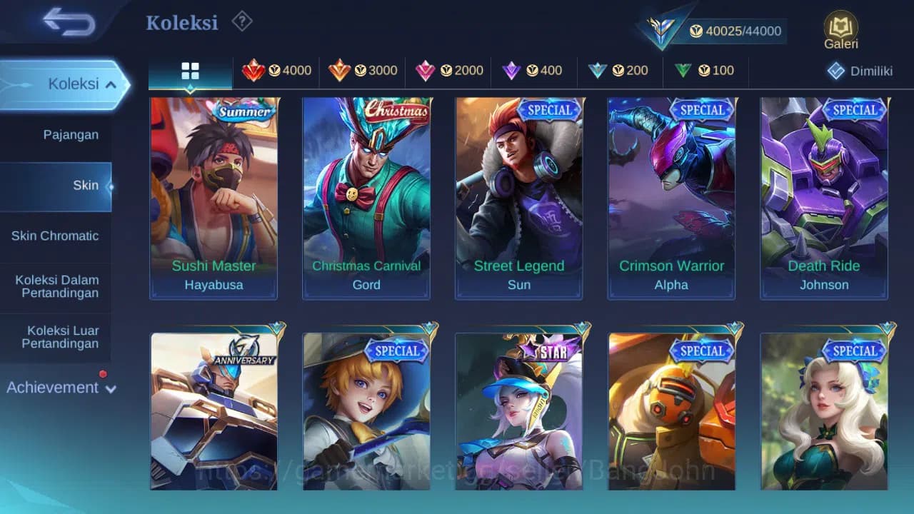 Mobile Legends: Bang Bang Accounts GLOBAL Hero 132 Skin 197 CC Nata | Dtamer Masha | image 7