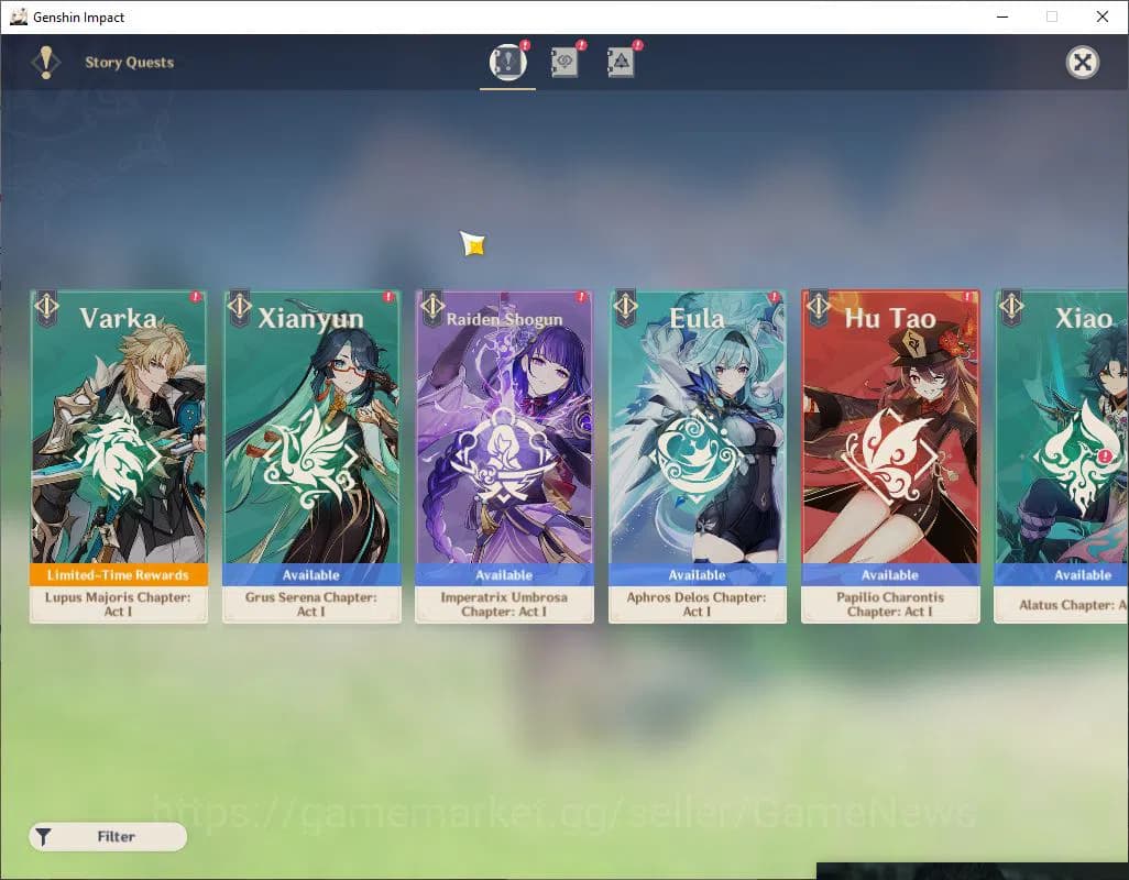 Genshin Impact Accounts Asia|AR 42|4 Limited +1(*5WEAPON)|Arlecchino,Muala image 11