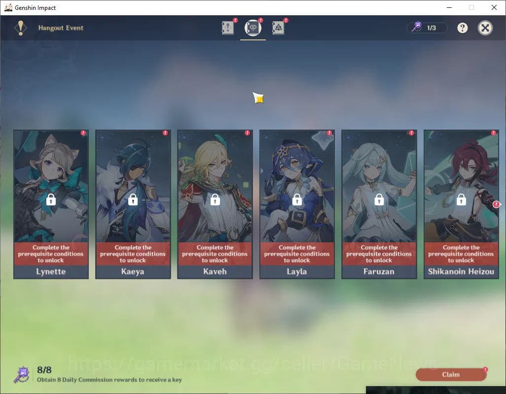 Genshin Impact Accounts Asia|AR 42|4 Limited +1(*5WEAPON)|Arlecchino,Muala image 12