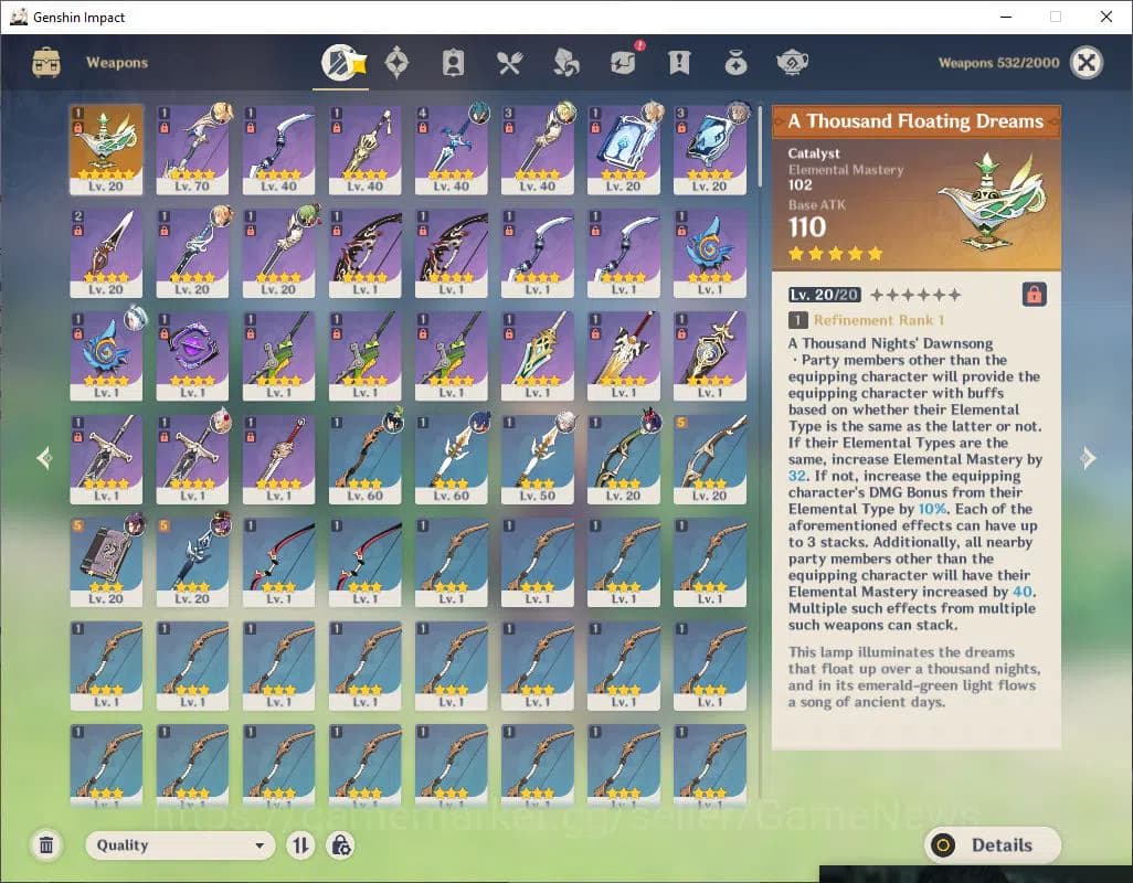 Genshin Impact Accounts Asia|AR 42|4 Limited +1(*5WEAPON)|Arlecchino,Muala image 4