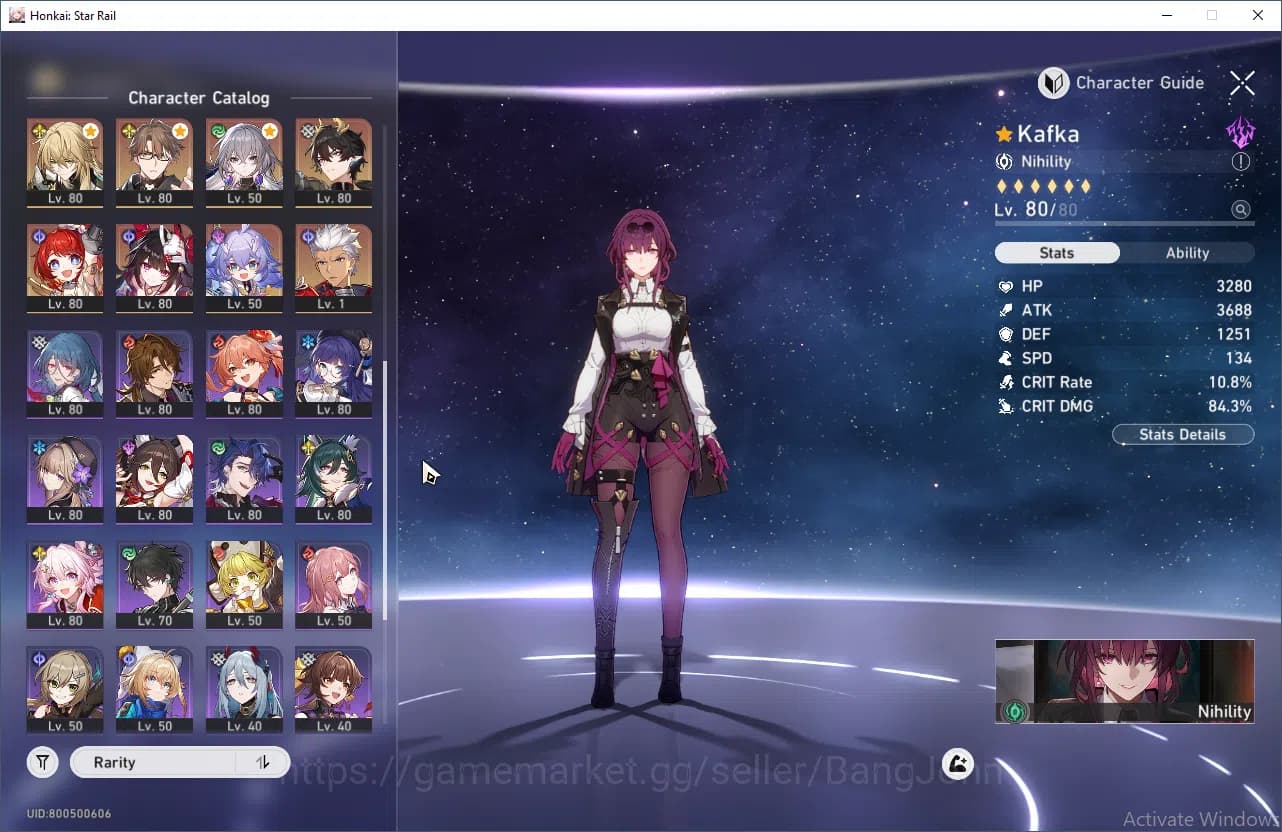 Honkai Star Rail Accounts ASIA | TL 70| Castorice, Acheron, Robin, Jingliu, image 4