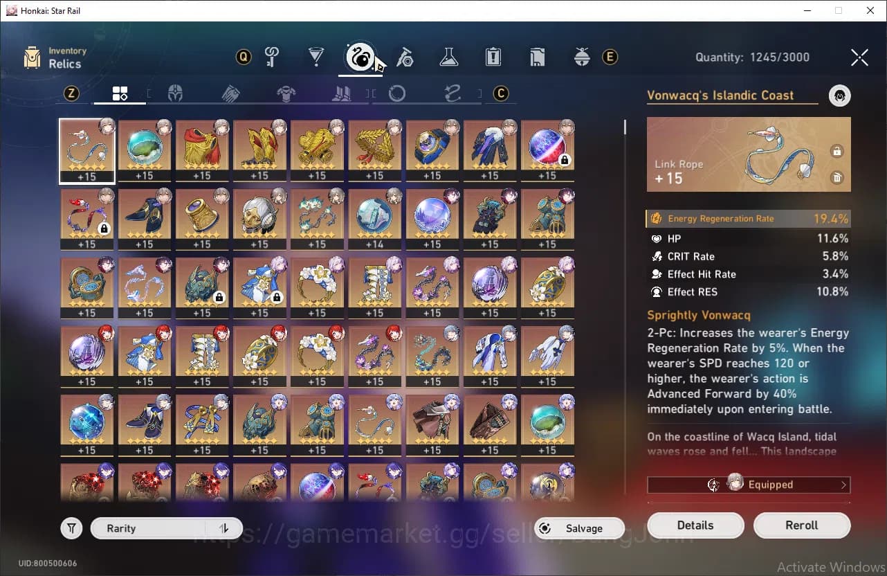 Honkai Star Rail Accounts ASIA | TL 70| Castorice, Acheron, Robin, Jingliu, image 8