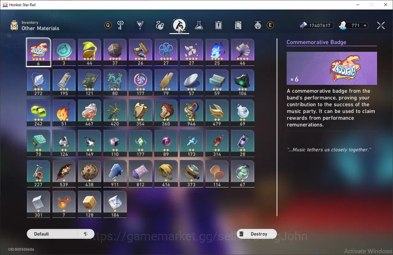 Honkai Star Rail Accounts ASIA | TL 70| Castorice, Acheron, Robin, Jingliu, image 9