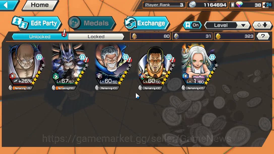 One Piece Bounty Rush Accounts GLOBAL|5 EX|5Elder St.Ethanborn V.Nusjuro,BMO Kaid image 2