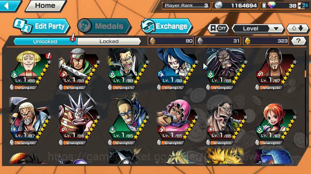 One Piece Bounty Rush Accounts GLOBAL|5 EX|5Elder St.Ethanborn V.Nusjuro,BMO Kaid image 5