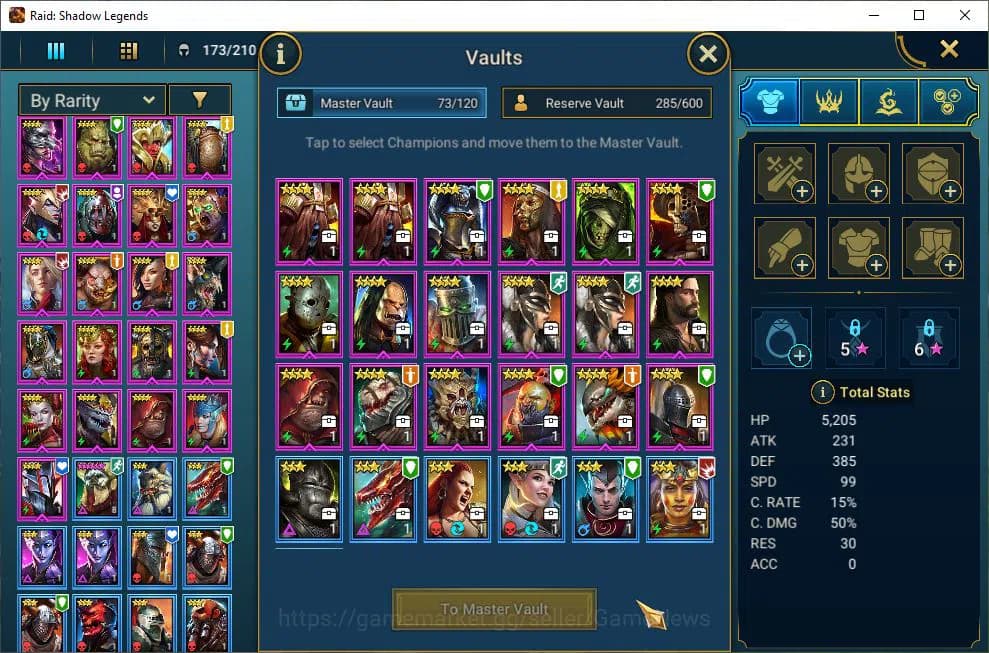 Raid: Shadow Legends Accounts Lv15 846K Power|1 Mythic(Gizmak)|23 Legend(Ninja,A image 19