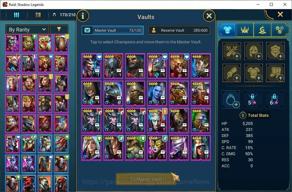 Raid: Shadow Legends Accounts Lv15 846K Power|1 Mythic(Gizmak)|23 Legend(Ninja,A image 20