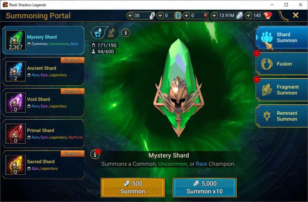 Raid: Shadow Legends Accounts Lv48 589K Power|22 Legendary(Xenomorph,Ninja,Alice image 18