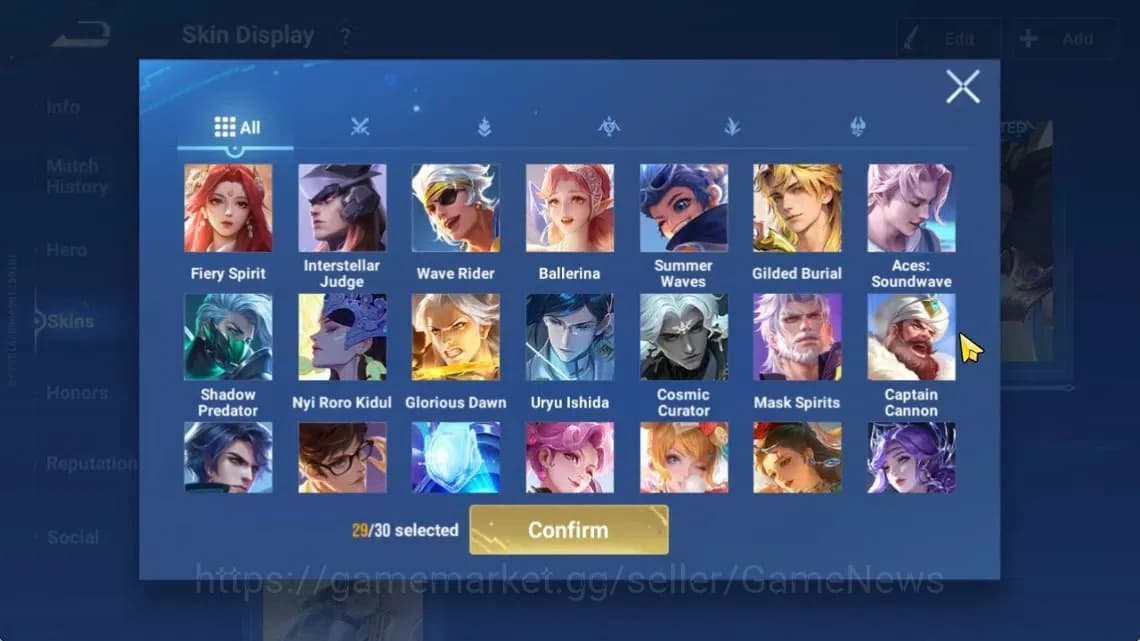 Honor of Kings Accounts Hero112 Skin251|Precious(MarcoPolo),Seiya(Dharma), image 10