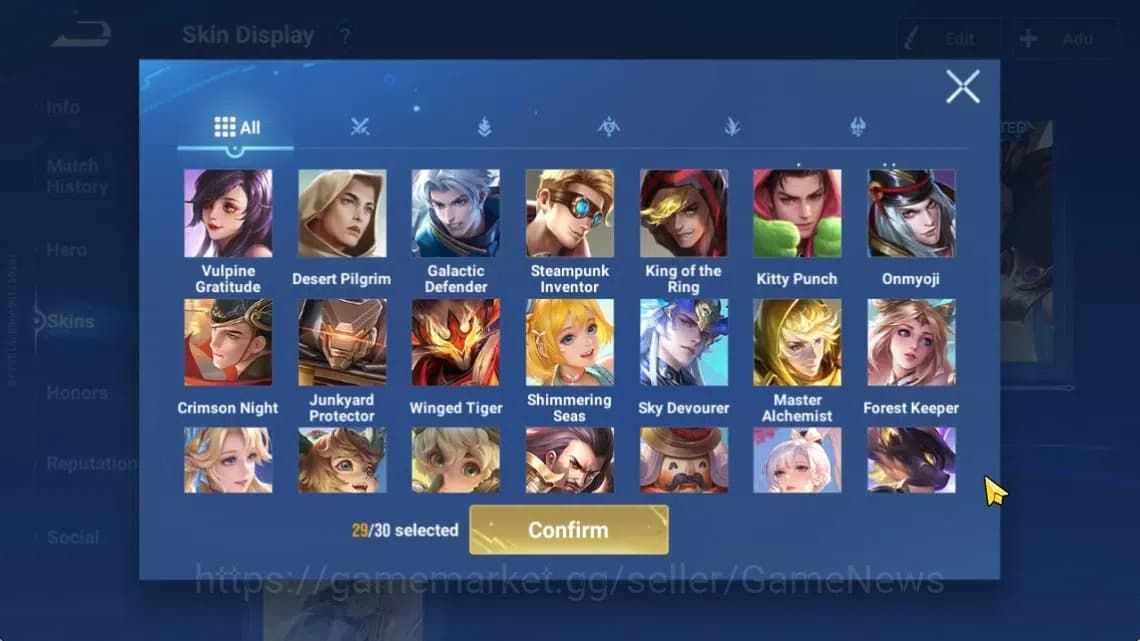 Honor of Kings Accounts Hero112 Skin251|Precious(MarcoPolo),Seiya(Dharma), image 15