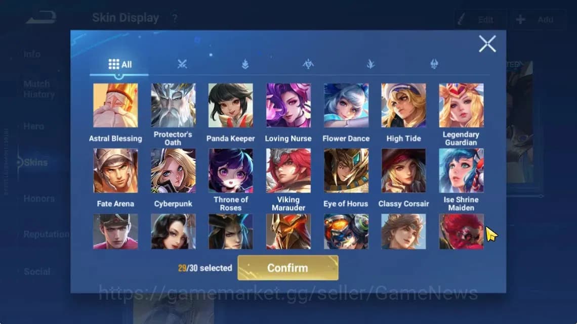 Honor of Kings Accounts Hero112 Skin251|Precious(MarcoPolo),Seiya(Dharma), image 20