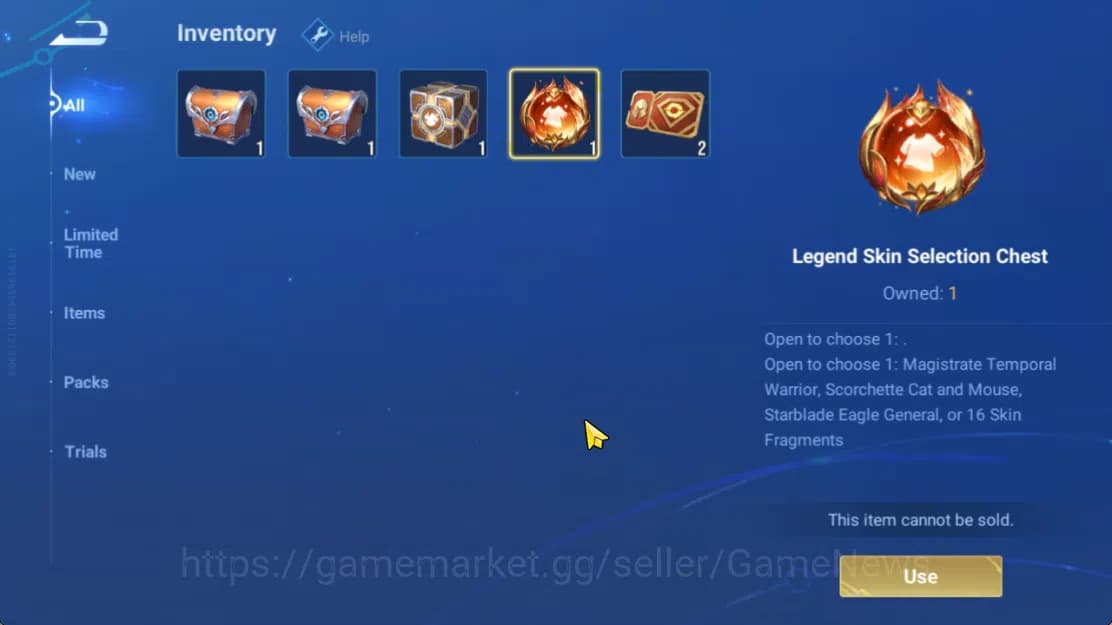 Honor of Kings Accounts Hero 8 |Starter with Legend Skin Selection Chest(D image 2