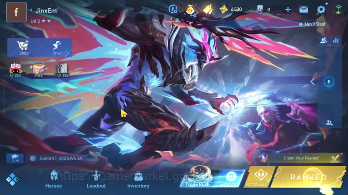 Honor of Kings Accounts Hero 8 |Starter with Legend Skin Selection Chest(D image 3