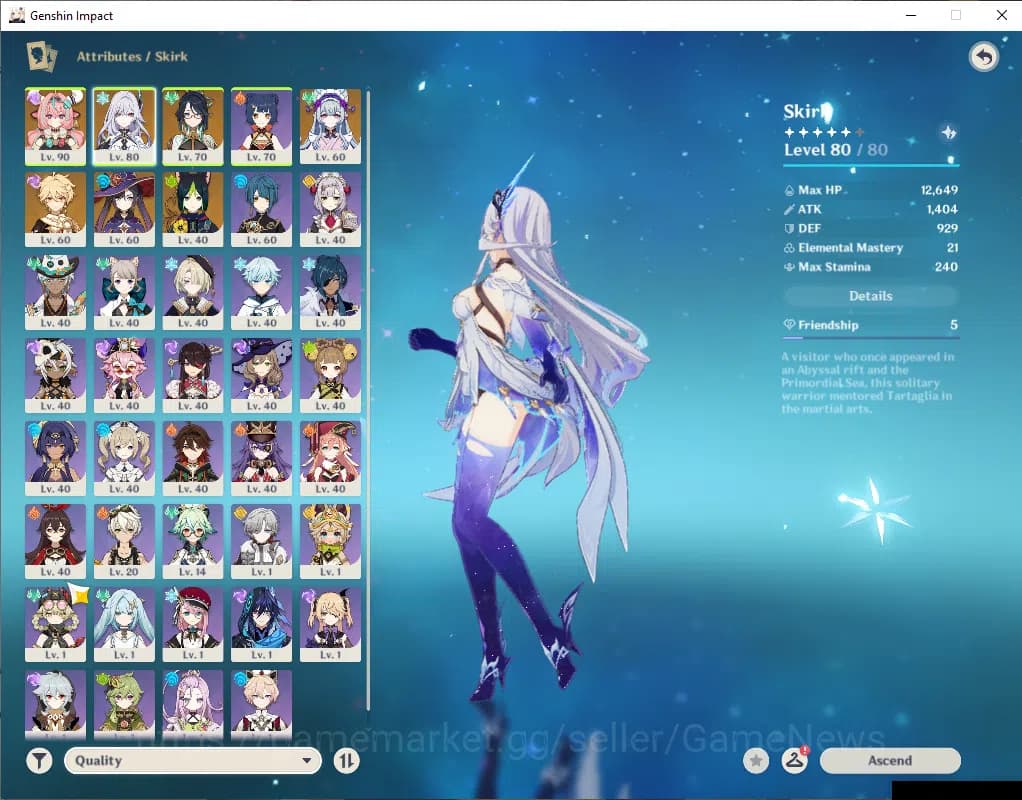 Genshin Impact Accounts ASIA|AR 55|3 Limited +32(*4Character)|Skirk,Varesa image 12