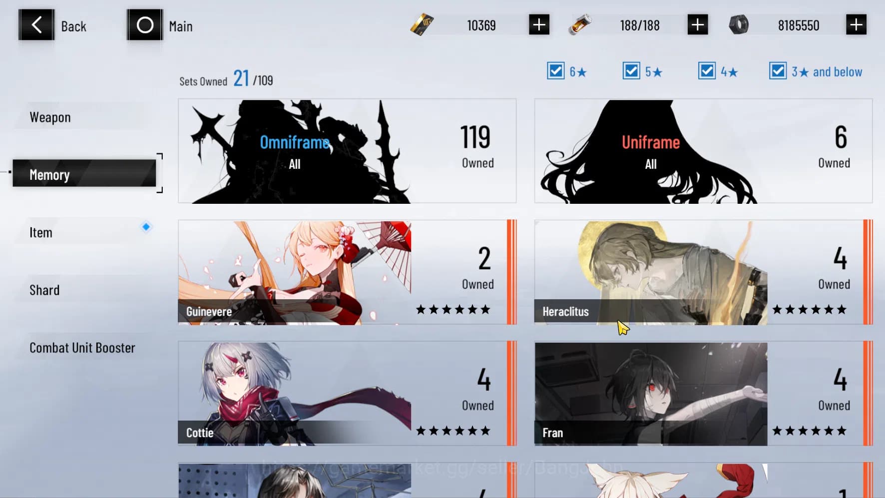 Punishing: Gray Raven Accounts ASIA PACIFIC | Starter | Lucia Pyroath | BC 10K + image 11
