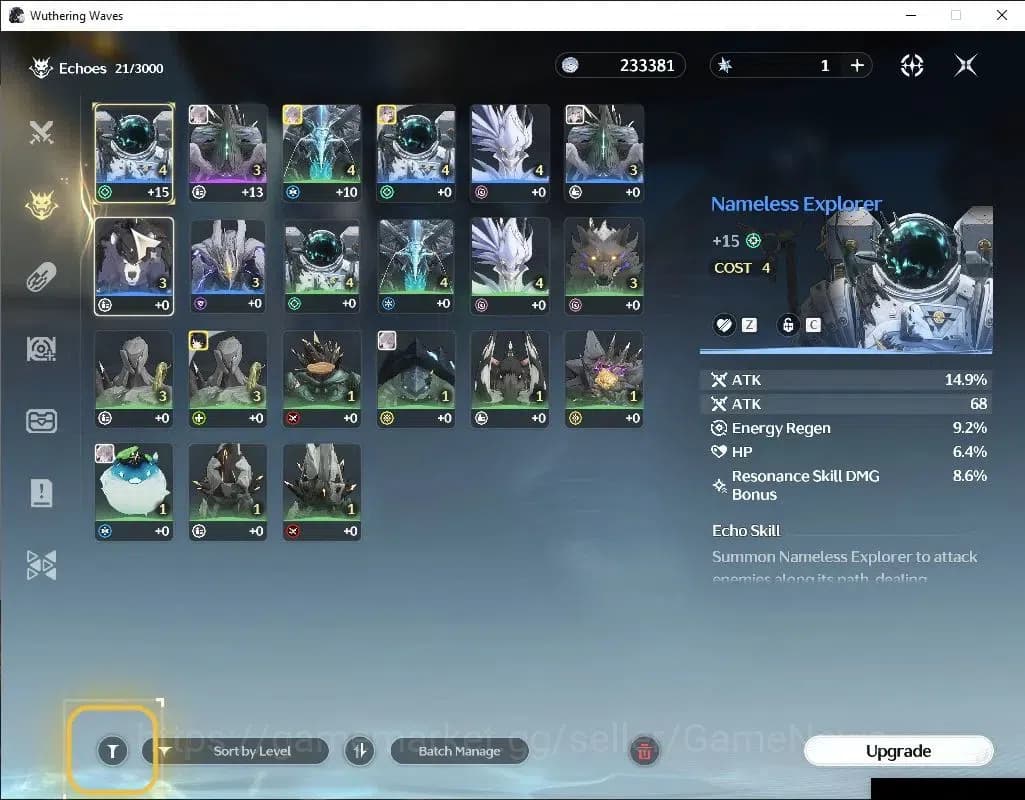Wuthering Waves Accounts SEA | UL 19 | 1 Limited | Hiyuki | Data Bank Lv 6 image 5