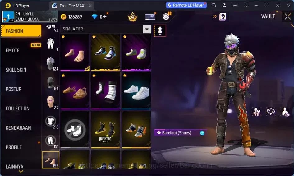 Free Fire Accounts Indonesia | Vault 218| EVO-M1014 DRACO| EVO-XM8 DE image 14