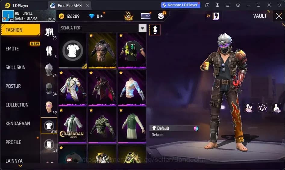 Free Fire Accounts Indonesia | Vault 218| EVO-M1014 DRACO| EVO-XM8 DE image 16