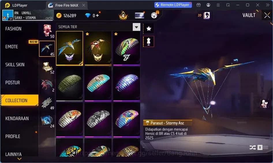 Free Fire Accounts Indonesia | Vault 218| EVO-M1014 DRACO| EVO-XM8 DE image 8