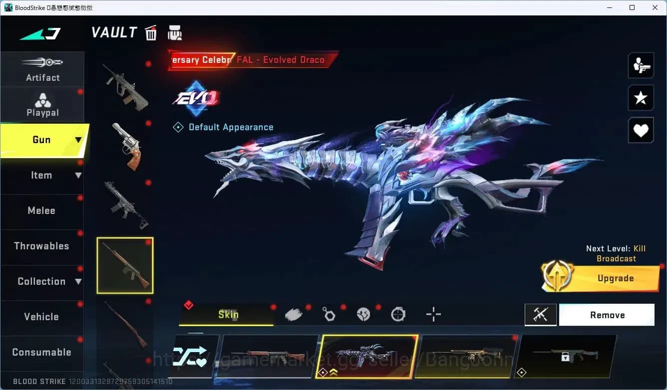 Blood Strike Accounts ASIA | EVO FAL-Evolved Draco | 5 Legendary Skins | image 18