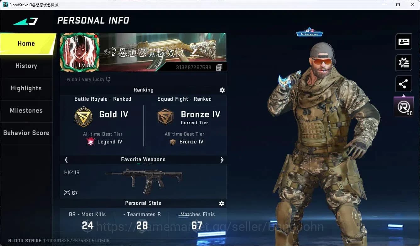Blood Strike Accounts ASIA | EVO FAL-Evolved Draco | 5 Legendary Skins | image 2
