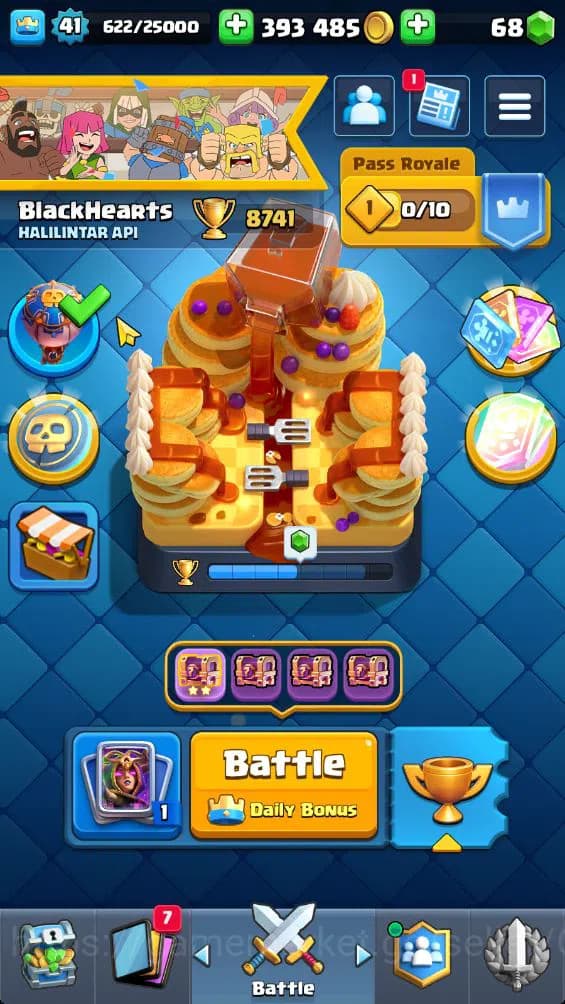 Clash Royale Accounts Lv 41|Trophy 8741|KTL 13|Limited Skin|Card 121|3 H image 1