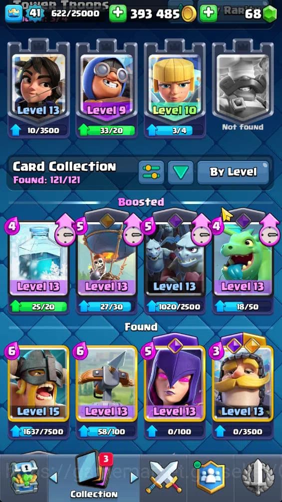 Clash Royale Accounts Lv 41|Trophy 8741|KTL 13|Limited Skin|Card 121|3 H image 13