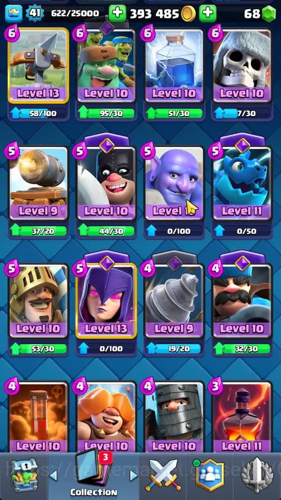 Clash Royale Accounts Lv 41|Trophy 8741|KTL 13|Limited Skin|Card 121|3 H image 16