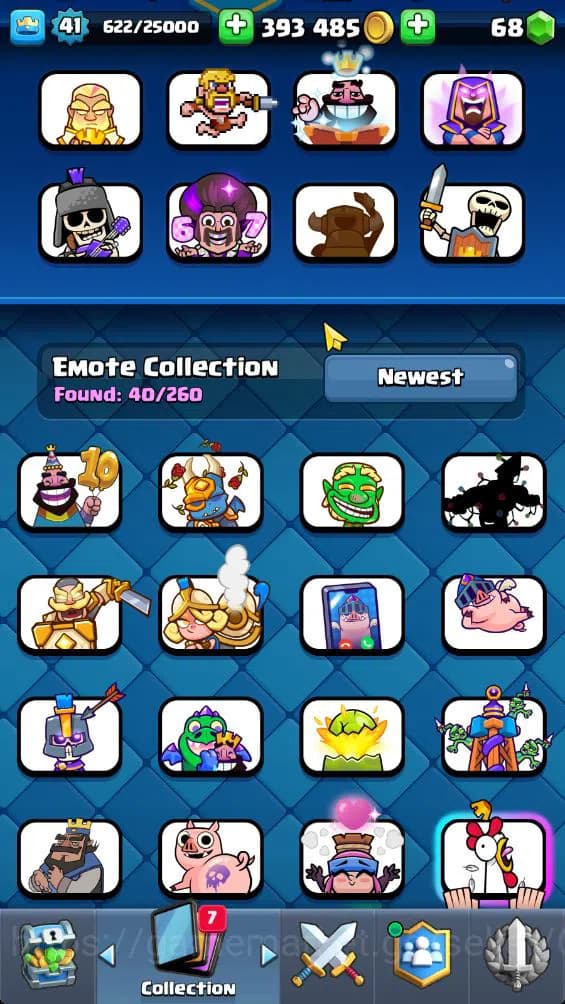 Clash Royale Accounts Lv 41|Trophy 8741|KTL 13|Limited Skin|Card 121|3 H image 7