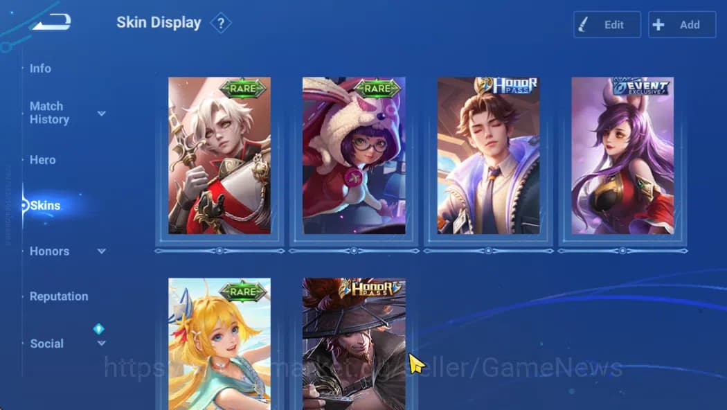 Honor of Kings Accounts Hero 111 Skin 86|2 Legend(Angela,Lam),Da Qiao(LNY2 image 6