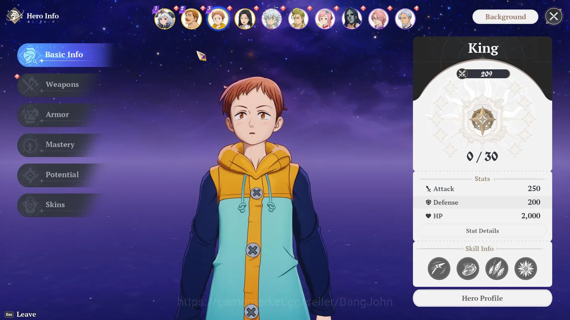 The Seven Deadly Sins: Origin Accounts EU Fresh Starter Lv2 WL1 | 4SSR Escanor + Mannie + image 10