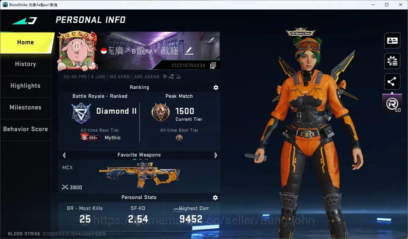 Blood Strike Accounts ASIA | 2 7DS: KAG-6,Kar98k|7 ULTRA GUN|2 LIMITED G image 2