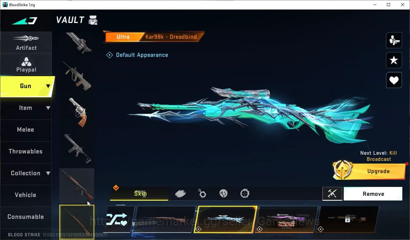 Blood Strike Accounts ASIA|ETERNAL Lv2 M4A1+Melee OneHandedAxe,Collab 7D image 11