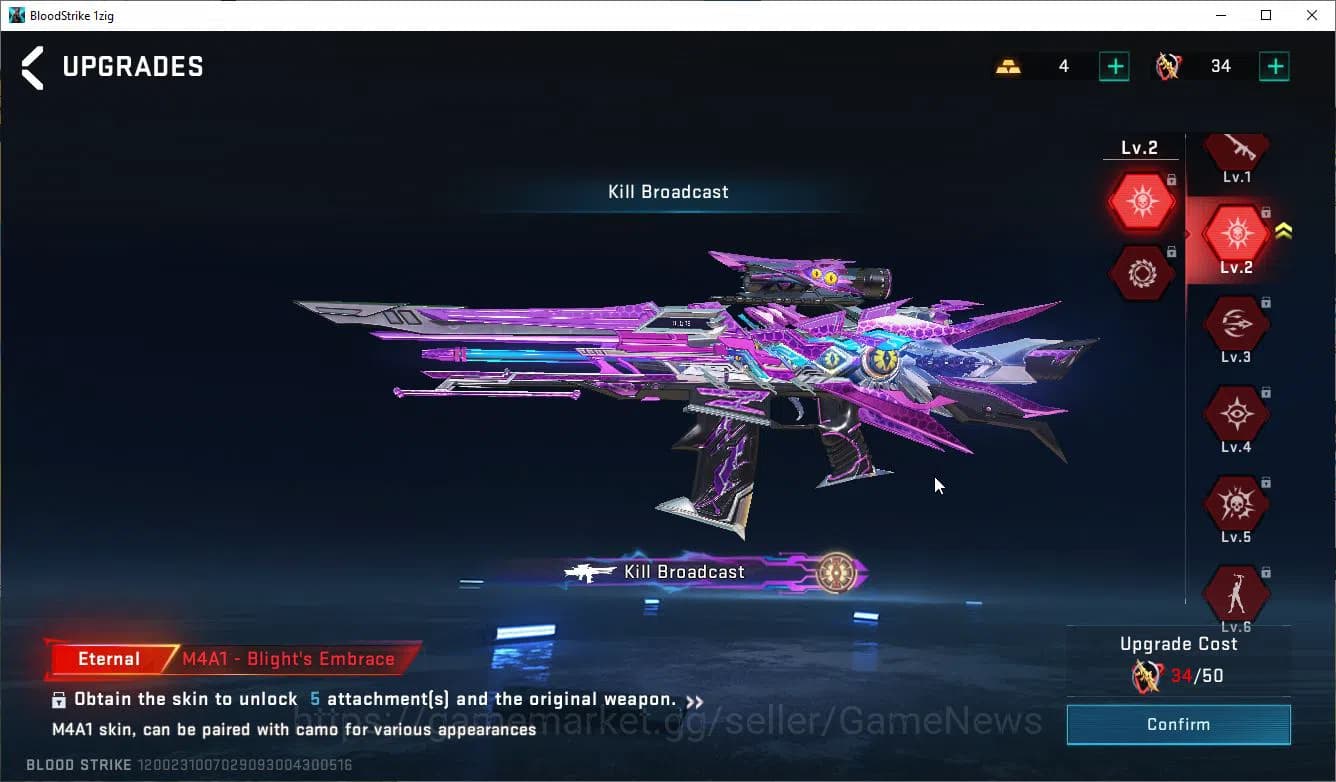 Blood Strike Accounts ASIA|ETERNAL Lv2 M4A1+Melee OneHandedAxe,Collab 7D image 18